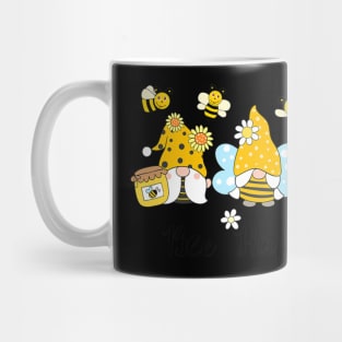 Bee Happy Gnome Bees Sunflower Spring Gnomes Summer Mug